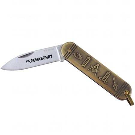 Sigma Impex Sigma Impex kn-1649 Masonic 6 In. Pocket Folding Knife kn-1649